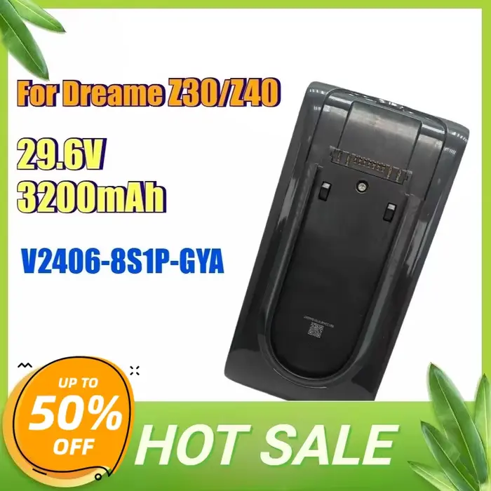 Batterie Li-ion de remplacement 3200mAh pour aspirateur sans fil Dreame Z30, pièces détachées, acces