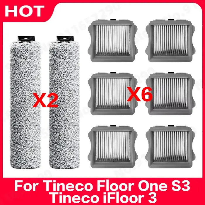 Pour Tineco iFloor 3 Floor One S3 sans fil humide sec laveuse aspirateur à main pièces de rechange rouleau brosse Hepa filtre accessoires