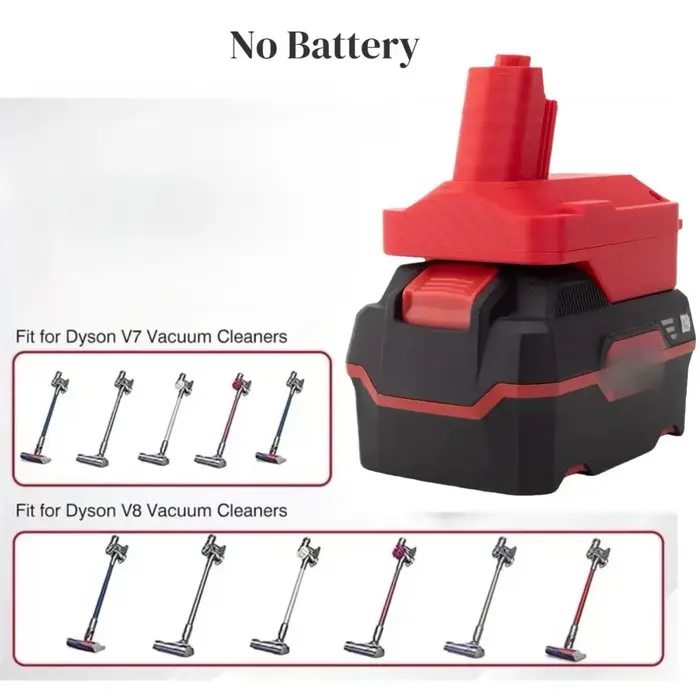 Adaptateur pour outil d'aspirateur Dyson V7 V8 vers batterie au lithium PARKSIDE X20V