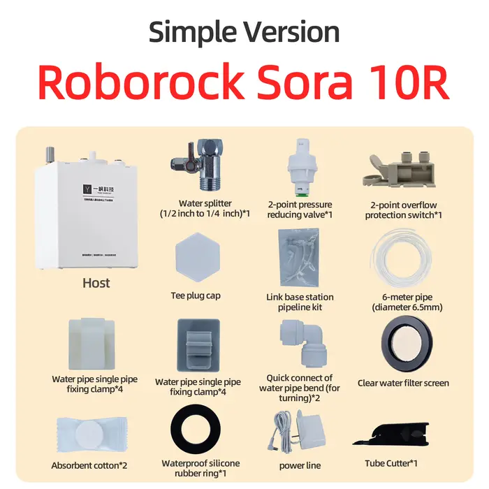 Kit de changement d'eau pour robot aspirateur Roborock Saros 10R 20, module de remplissage et de vid