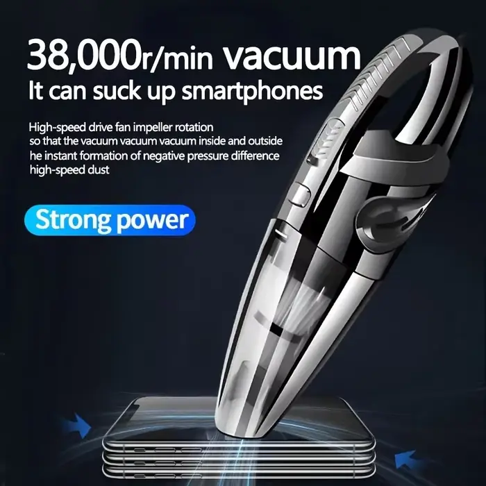 Aspirateur portable sans fil pour voiture