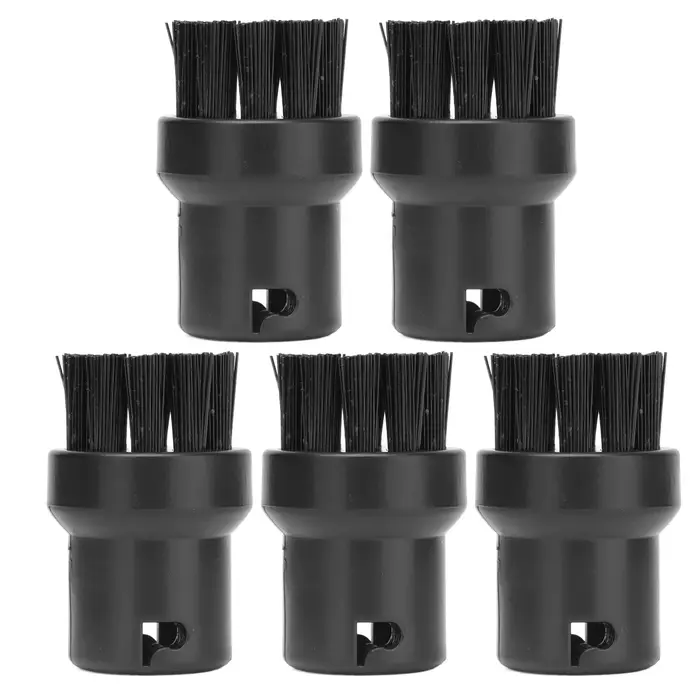 Brosse de nettoyage pour moteur à vapeur, 5 pièces, brosse de remplacement noire pour Karcher SC1 SC