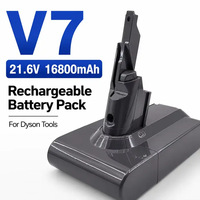 Batterie Li-ion rechargeable pour aspirateur Dyson V6 V7 V8 V10 21.6V 25.2V Haute capacité Compatible avec les outils Dyson