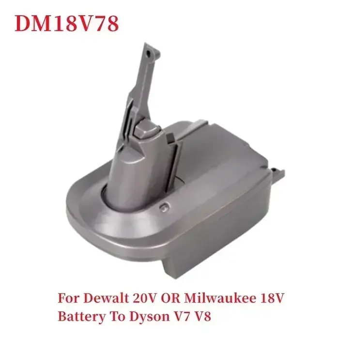 Adaptateur de batterie pour aspirateurs Dyson série V6 V7 V8 MT18DSV6 DM18DSV6 DM18DSV78 pour Batteries Dewalt/Makita/Milwaukee 18V