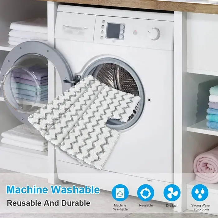 Tampons de vadrouille à vapeur de rechange lavables et réutilisables pour Shlavabo Pro et Genius