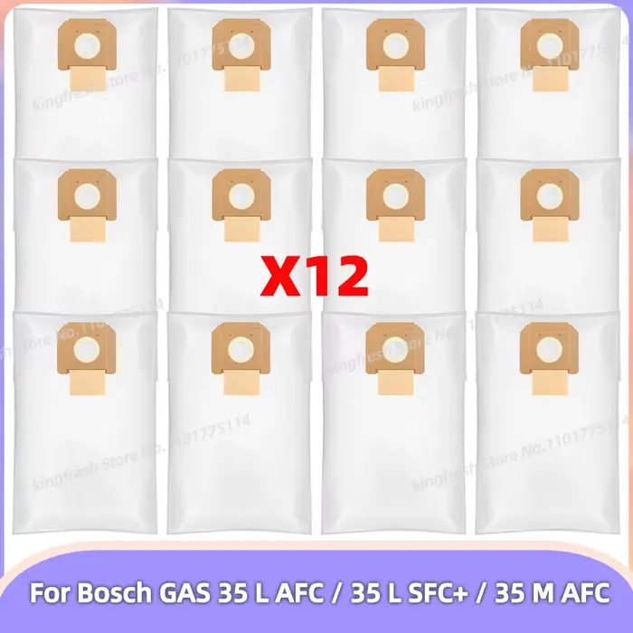 Sacs filtrants en tissu compatibles avec aspirateur Bosch GAS 35 L AFC / 35 M AFC / 35 L SFC+