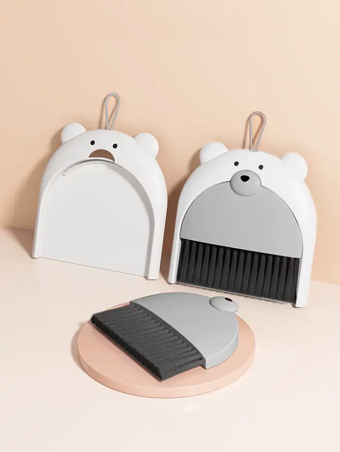 Petit balai pelle à poussière ensemble dessin animé ours en peluche ménage bureau