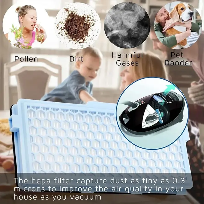SF-HA 50 filtres HEPA compatibles avec les aspirateurs Miele Compact C1 & C2, complets C2 & C3, S8340 S4 S5 S6 S8 S8000 Series