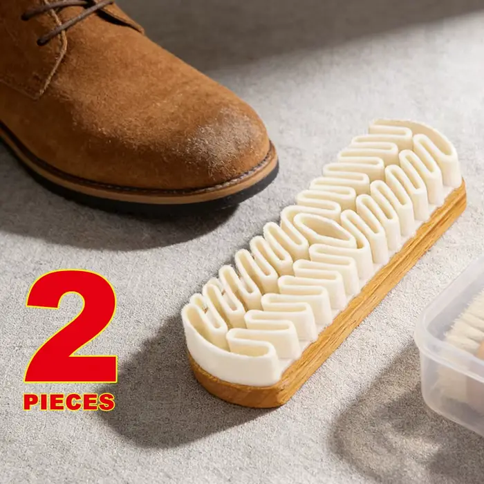 Brosse de nettoyage pour chaussures en daim
