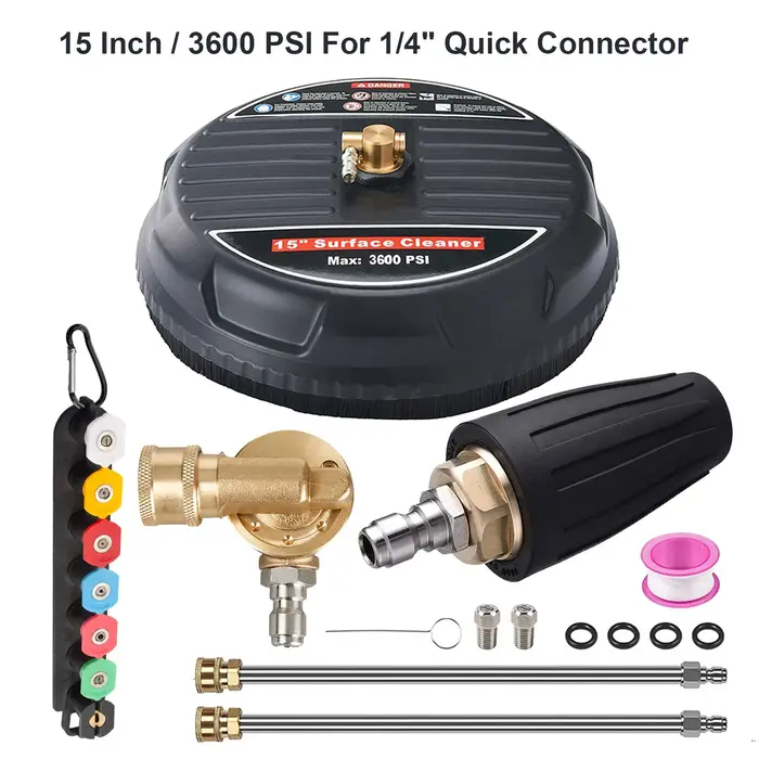 2500/3600 PSI 13/15 pouces nettoyeur haute pression Surface sol