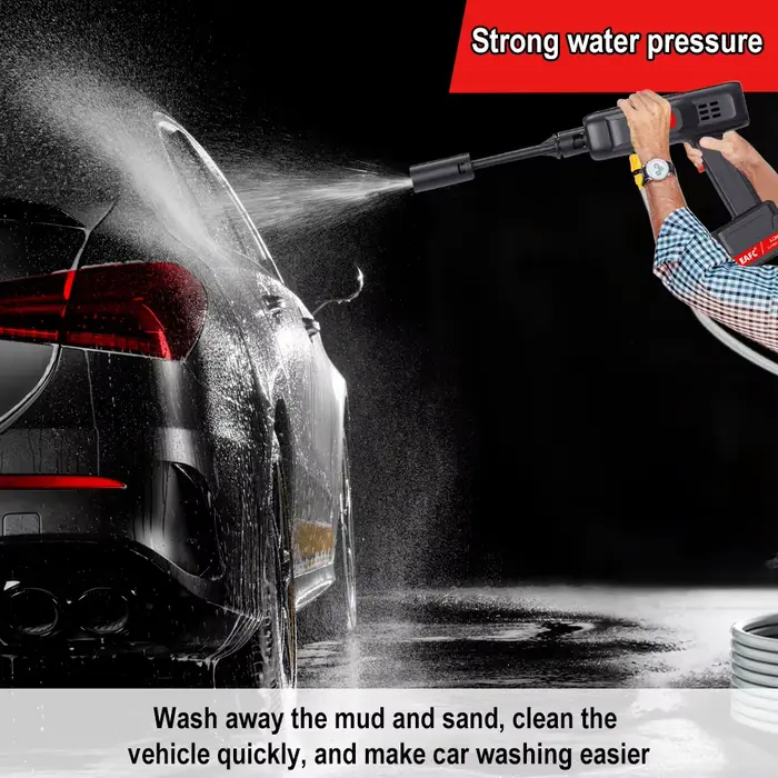 Nettoyeur haute pression sans fil ménage Portable lavage de voiture pistolet à eau