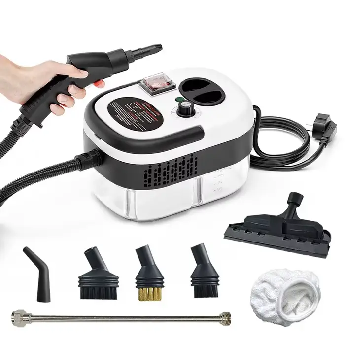 Nettoyeur Vapeur Haute Température Portable 2500W Puissant, Machine de Nettoyage à Vapeur Pressurisé