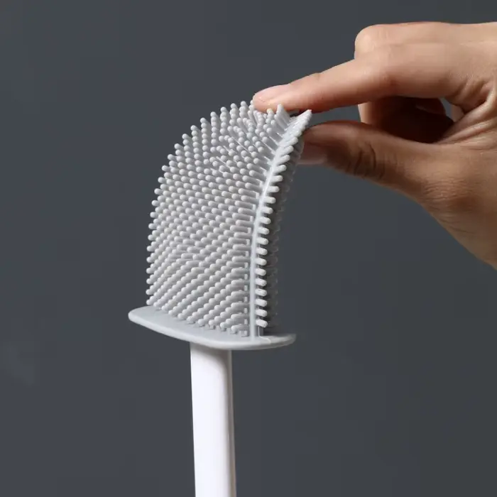 Brosse de toilette en silicone murale et sur pied