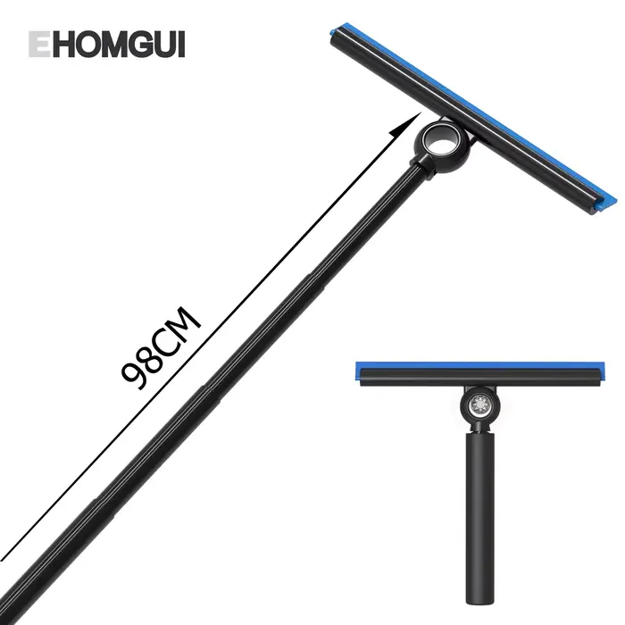 EHOMGUI Raclette de douche pour porte en verre essuie-glace grattoir nettoyant avec poignée télescopique salle de bain