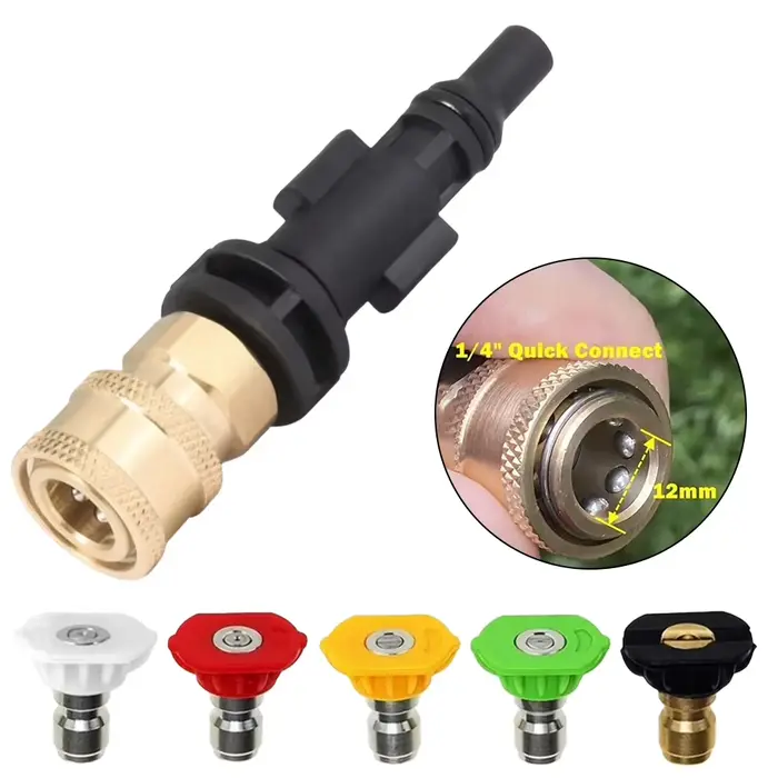Adaptateur de connexion rapide pour nettoyeur haute pression, 6 pièces, pour LAVOR pour Pot de mouss