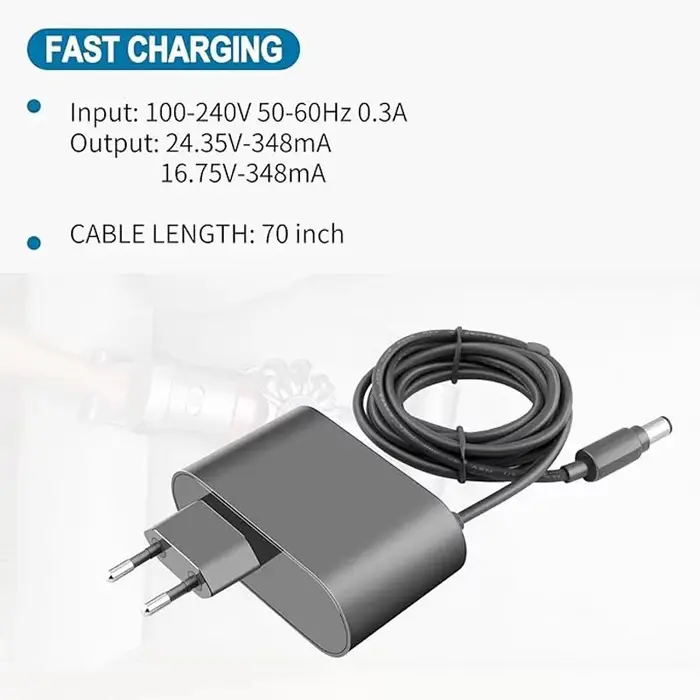 Chargeur d'aspirateur 16.75V/24.35V 0,348a, pour Dyson DC30 DC31 DC34 DC35 DC44 DC45 DC56 DC57, adaptateurs d'alimentation 7.4x5.0mm