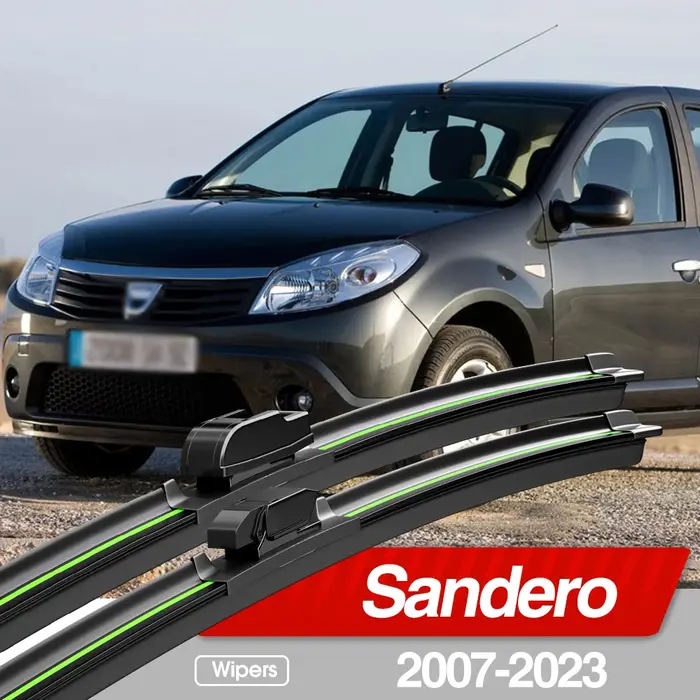 Balais d'essuie-glace avant pour Dacia Sandero 2007 – 2023
