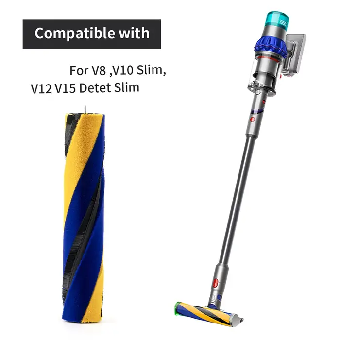 Brosse à rouleau souple de remplacement pour aspirateur Dyson V12 Detect Slim