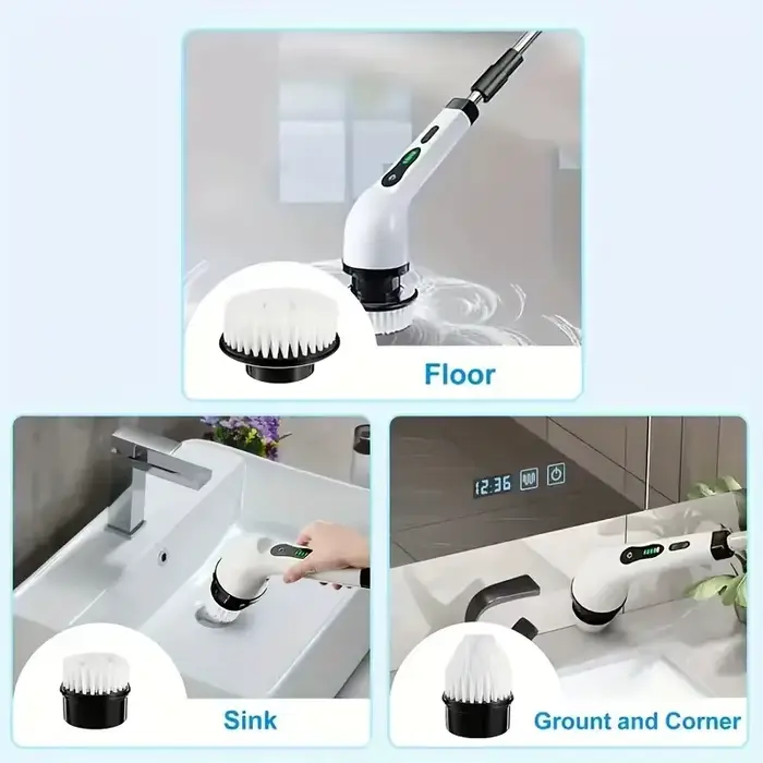 Kit d'accessoires avec 9 têtes de brosse remplaçables