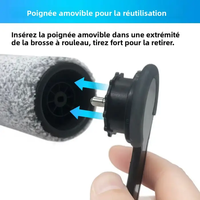 Rouleau de brosse de remplacement et filtre d'aspirateur pour aspirateur sec et humide sans fil Flashdry Smart Tineco