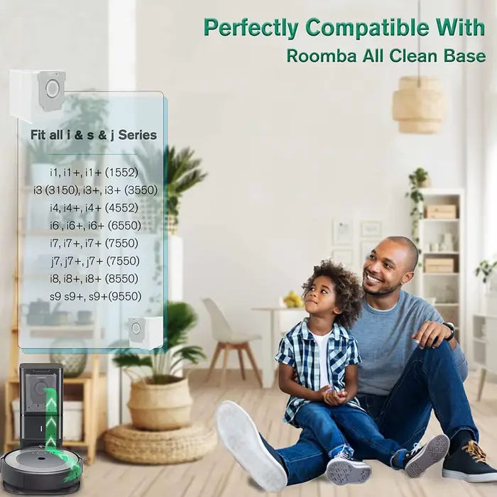 Sacs d'aspirateur compatibles avec iRobot Roomba
