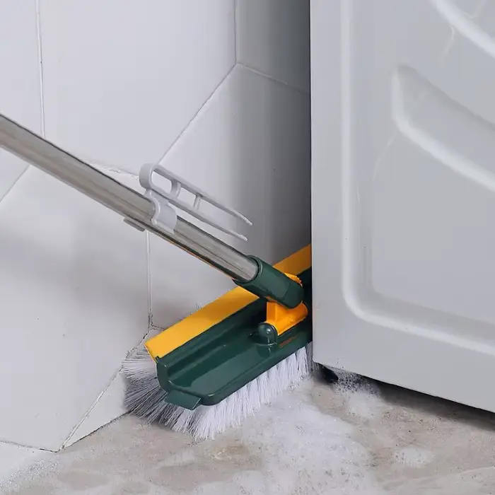Brosse de nettoyage de sol 3-en-1 avec manche long