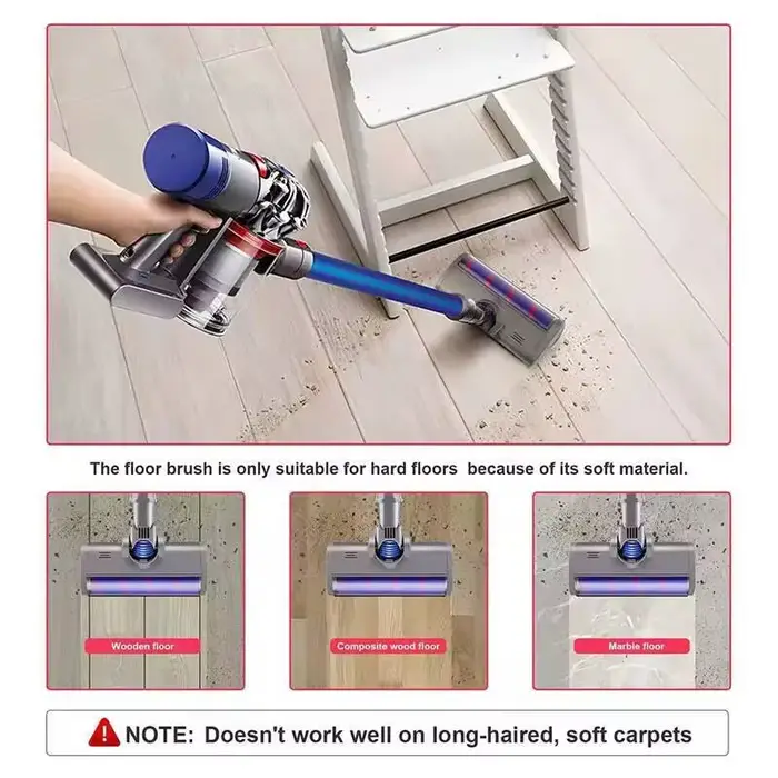 Outil de tête de brosse de sol pour aspirateur Dyson V6 DC58 DC59 DC61 DC62
