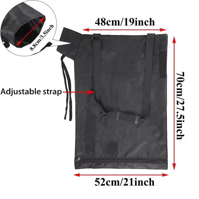Sac de collecte pour souffleur de feuilles et aspirateur, grande capacité, collecteur de débris pour