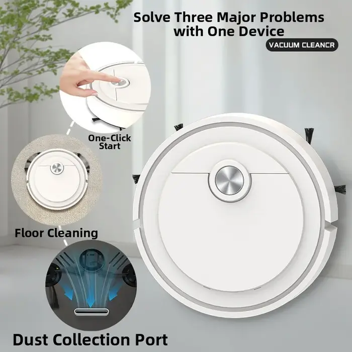 Robot aspirateur intelligent 3 en 1, machine de nettoyage automatique pour la maison, robot aspirateur intelligent automatique