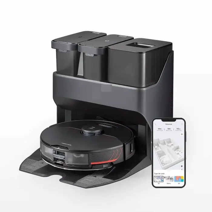 NOUVEAU ORIGINAL Roborock S7 MaxV Ultra Robot Aspirateur avec Station de Vidage, Lavage et Remplissa