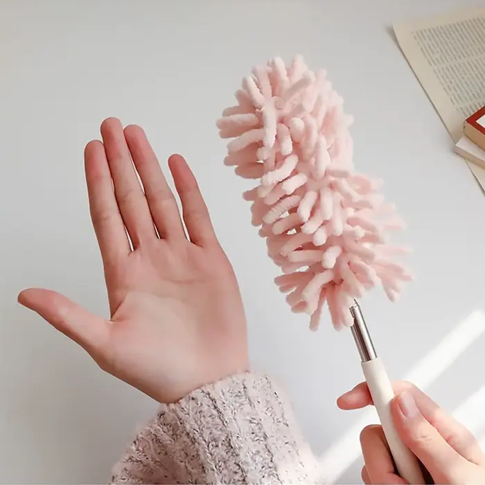 1 brosse anti-poussière antistatique rétractable
