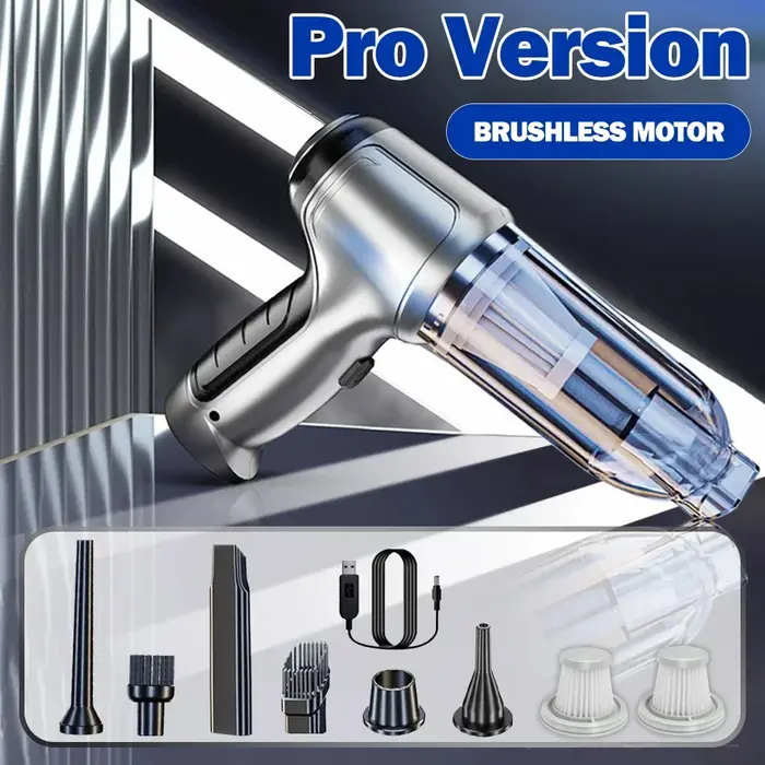 Aspirateur de voiture sans fil portatif avec une puissance d'aspiration de 95000PA