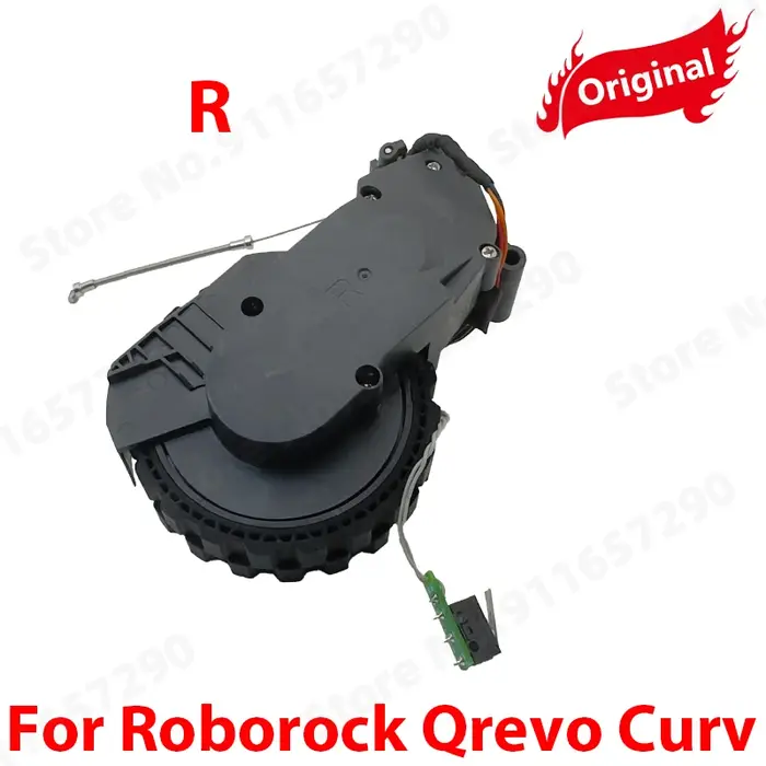 Nouvelles roues de marche gauche et droite d'origine pour aspirateur robot Roborock Qrevo Curv, accessoires pour roues