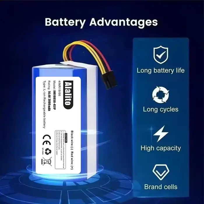 Cecotec Conga 1290 1390 1490 1590 Batterie de remplacement pour aspirateur robot 12800 mAh