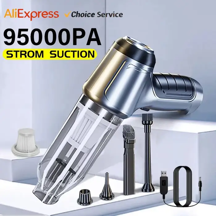 Aspirateur de voiture sans fil forte aspiration portable humide sec