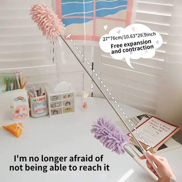 1 brosse anti-poussière antistatique rétractable