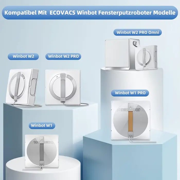 6 tampons de nettoyage pour robot nettoyeur de vitres ECOVACS Winbot W1/W1 Pro/W2