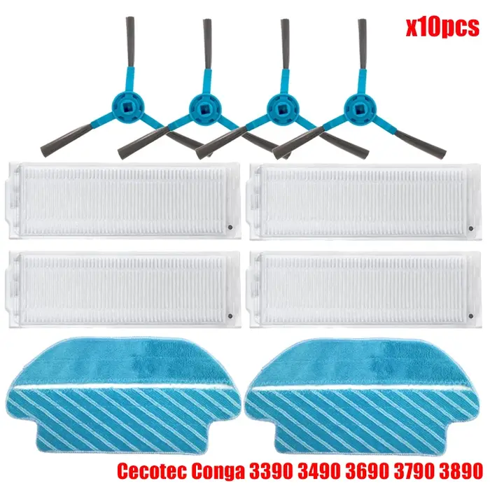 Pour Cecotec Conga 3290 3390 3490 3590 3690 3790 3890 aspirateur vitale Ultra titane filtre Hepa brosse principale pièces en tissu de vadrouille