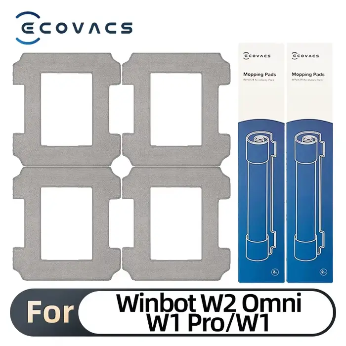 Chiffon de nettoyage en coton microfibre lavable pour robot aspirateur de fenêtres Ecovacs Winbot W1 W2 Omni pièces de rechange pour vitres