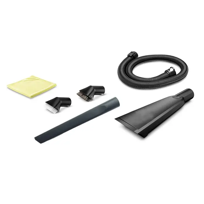Kit de nettoyage intérieur de voiture avec tuyau d'extension et brosses pour aspirateur sec et humide Karcher Home Garden, accessoires 2.863-304.0