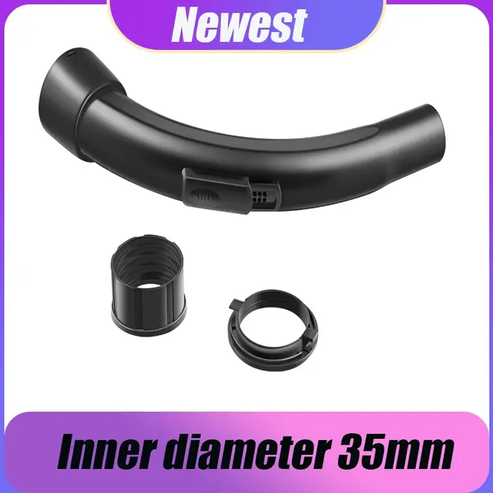 Poignée de tuyau d'aspirateur noir, tuyau de maintien, buse de tube courbé, accessoires d'aspirateur