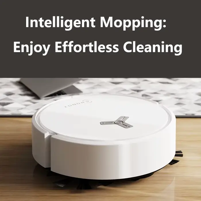 Robot aspirateur intelligent 3-en-1 Lenovo 4000Pa pour tapis et sols durs – Appareil de nettoyage domestique