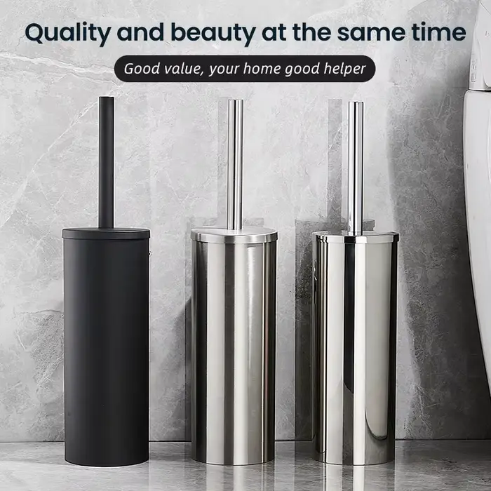 Porte-brosse de toilette en acier inoxydable