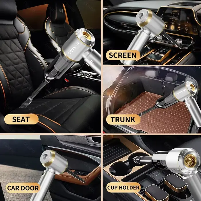 CENRR aspirateur de voiture forte aspiration sans fil puissant nettoyeur