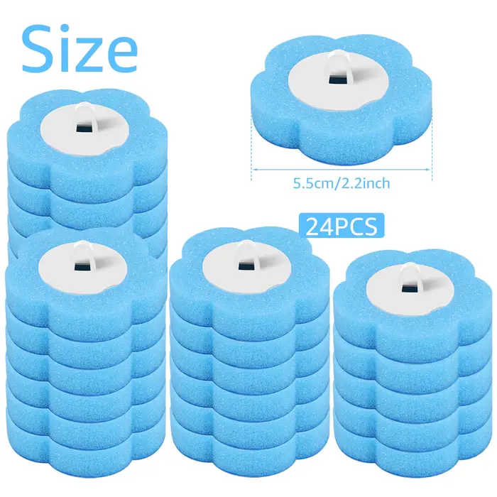 Kit de nettoyage de tête de rechange jetable pour brosse de toilette, avec poignée allongée, ouvertu