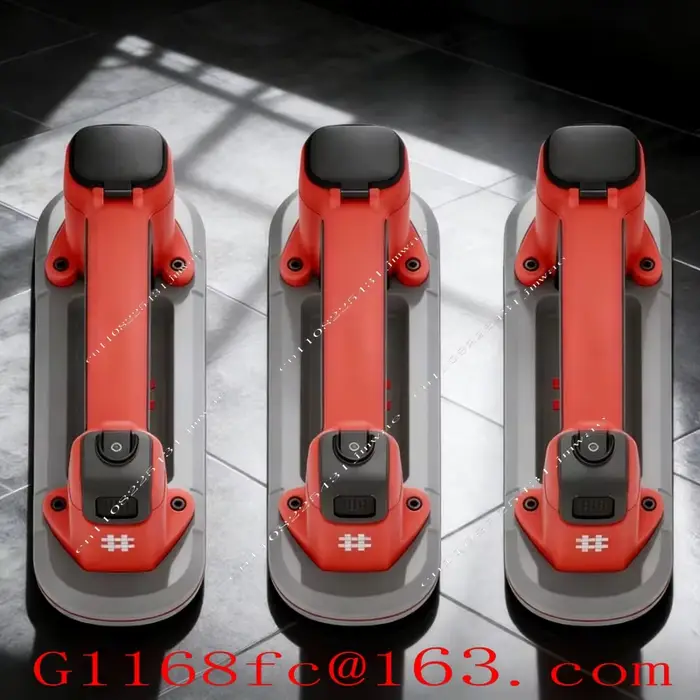 Ventouse électrique compacte et étroite avec supplément d'air automatique - Outil rechargeable pour l'installation de carreaux/verre