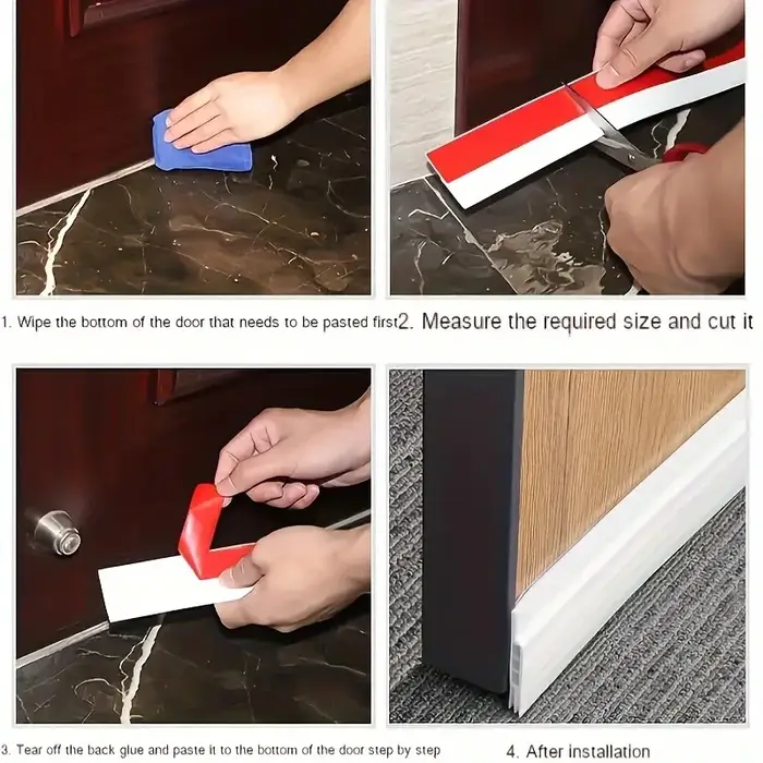 Bande d'étanchéité pour bas de porte