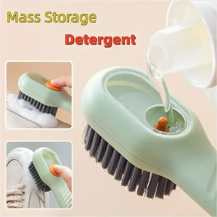 Brosses de nettoyage multifonctionnelles en plastique pour chaussures et tuyaux