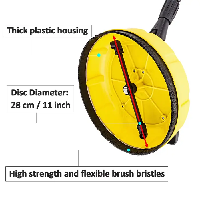 Nettoyeur haute pression nettoyeur de Patio épurateur de sol brosse de nettoyage de Surface pour Karcher Lavor Champion Sterwins Parkside nettoyeur haute pression