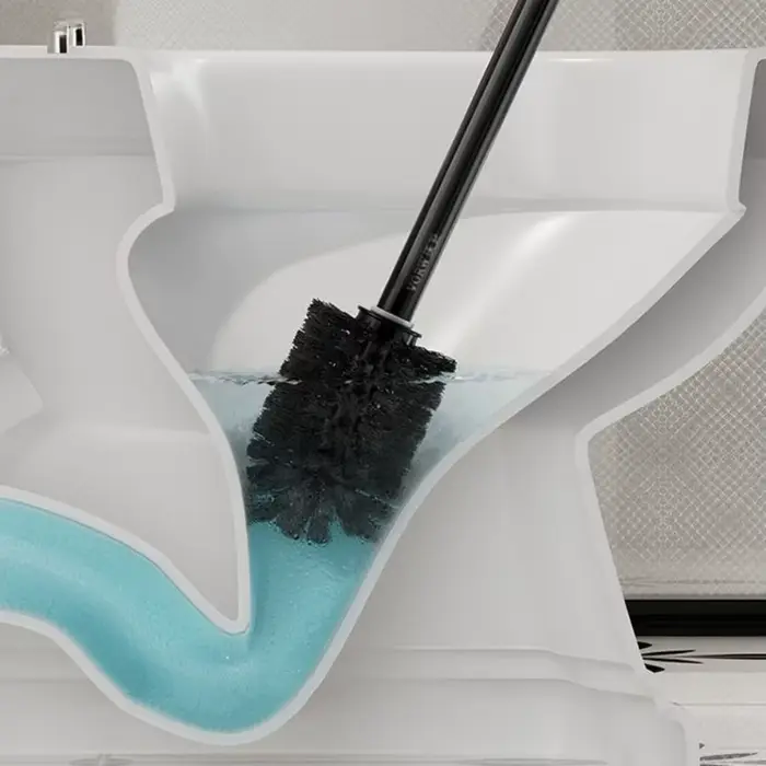 Brosse de toilette murale sans poinçonnage